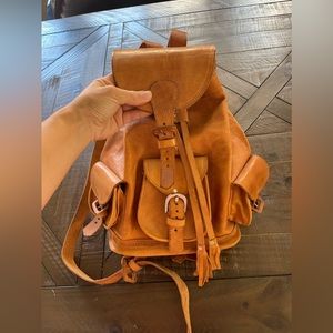 Mexican Leather Backpack